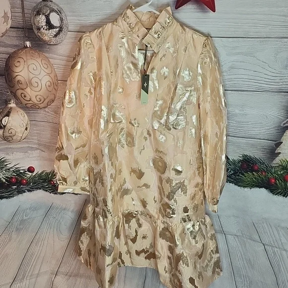 Tuckernuck Tan/Cream Coupe Palmerston Mini Dress Numerous Sizes - Picture 7 of 12